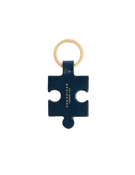 Portachiavi puzzle in pelle The Bridge Duccio – Notte/Oro - foto 1