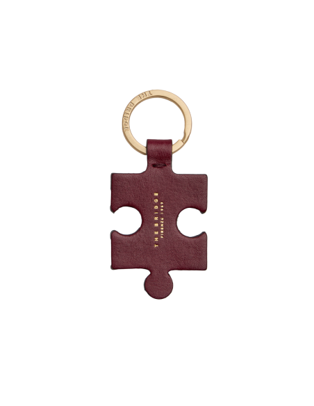 Portachiavi puzzle in pelle The Bridge Duccio – Barolo/Oro - foto 1
