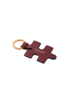 Portachiavi puzzle in pelle The Bridge Duccio – Barolo/Oro - foto 1 2
