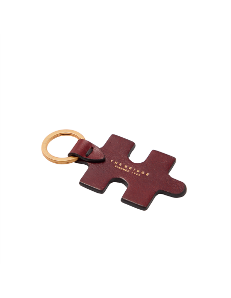 Portachiavi puzzle in pelle The Bridge Duccio – Barolo/Oro - foto 2