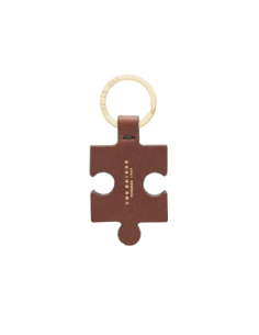 Portachiavi puzzle in pelle The Bridge Duccio – Marrone/Oro - foto 1