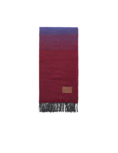 Sciarpa multicolore in misto lana con frange 50x200 cm The Bridge – Mix Barolo/Notte - foto 1