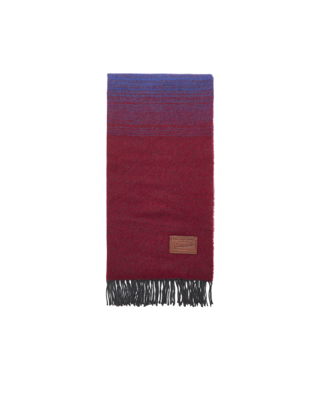Sciarpa multicolore in misto lana con frange 50x200 cm The Bridge – Mix Barolo/Notte - foto 1