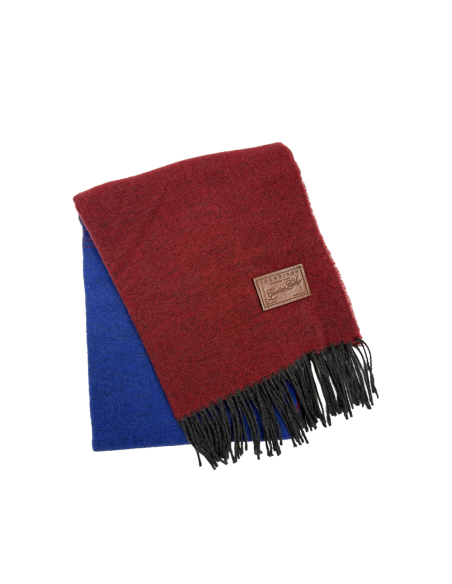 Sciarpa multicolore in misto lana con frange 50x200 cm The Bridge – Mix Barolo/Notte - foto 3