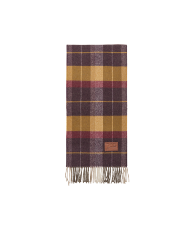 Sciarpa a quadri in lana merino con frange 30x200 cm The Bridge – Check Barolo - foto 1
