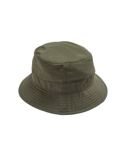 Cappello bucket impermeabile con logo in pelle The Bridge – Foresta/Marrone/Oro - foto 4