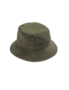 Cappello bucket impermeabile con logo in pelle The Bridge – Foresta/Marrone/Oro
