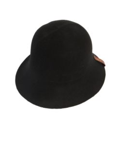 Cappello cloche donna in lana The Bridge – Nero/Oro - foto 1