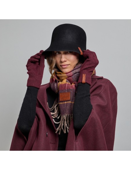 Cappello cloche donna in lana The Bridge – Nero/Oro - foto 3