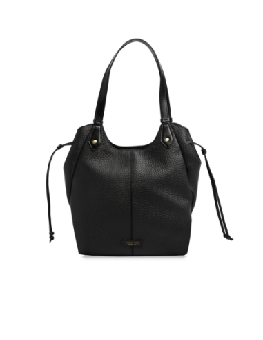 Borsa shopping in pelle martellata The Bridge Martina – Nero/Oro - foto 1