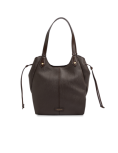 Borsa shopping in pelle martellata The Bridge Martina – Moka/Oro - foto 1