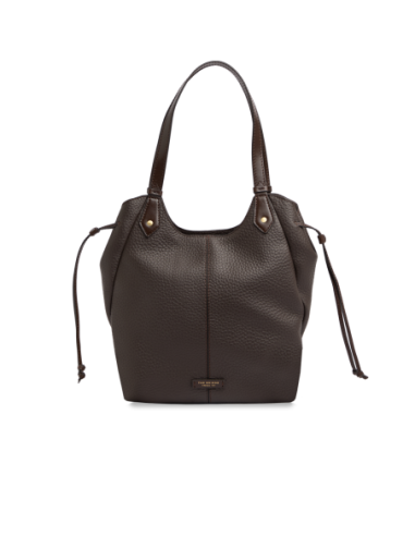 Borsa shopping in pelle martellata The Bridge Martina – Moka/Oro - foto 1