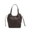 Borsa shopping in pelle martellata The Bridge Martina – Moka/Oro