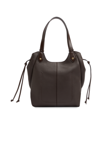 Borsa shopping in pelle martellata The Bridge Martina – Moka/Oro - foto 3
