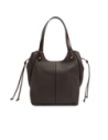 Borsa shopping in pelle martellata The Bridge Martina – Moka/Oro