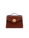 Borsa a tracolla in pelle con chiusura gioiello The Bridge Irene – Marrone/Oro Borsa a tracolla in pelle con chiusura gioiello The Bridge Irene – Marrone/Oro