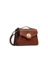 Borsa a tracolla in pelle con chiusura gioiello The Bridge Irene – Marrone/Oro Borsa a tracolla in pelle con chiusura gioiello The Bridge Irene – Marrone/Oro