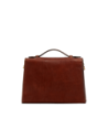Borsa a tracolla in pelle con chiusura gioiello The Bridge Irene – Marrone/Oro Borsa a tracolla in pelle con chiusura gioiello The Bridge Irene – Marrone/Oro