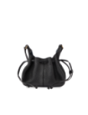 Borsa a tracolla con coulisse in pelle martellata The Bridge Martina – Nero/Oro Borsa a tracolla con coulisse in pelle martellata The Bridge Martina – Nero/Oro