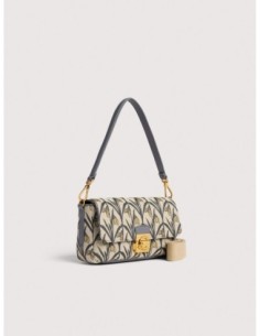 Borsa baguette in jacquard floreale Coccinelle C-Me Lock Medium – Multicolor Stove - foto 1 2
