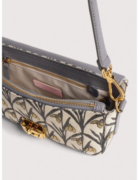 Borsa baguette in jacquard floreale Coccinelle C-Me Lock Medium – Multicolor Stove - foto 3