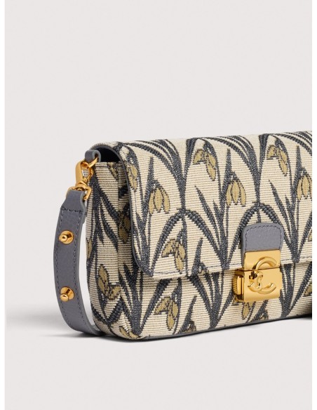 Minibag in jacquard floreale Coccinelle C-Me Lock Mini – Multicolor Stove - foto 4