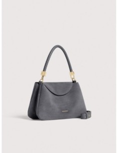 Borsa a mano in camoscio Coccinelle Tiggy Small – Stove - foto 1 2