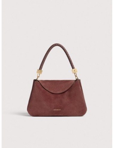 Borsa a mano in camoscio Coccinelle Tiggy Small – Berry - foto 1