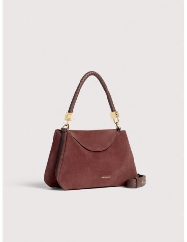 Borsa a mano in camoscio Coccinelle Tiggy Small – Berry - foto 2