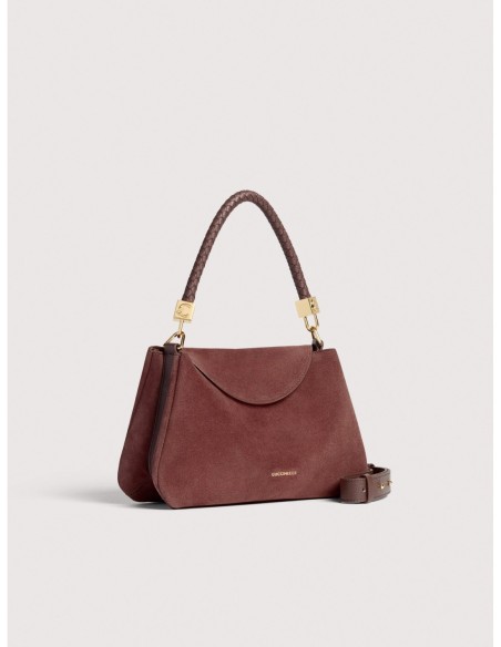 Borsa a mano in camoscio Coccinelle Tiggy Small – Berry - foto 2