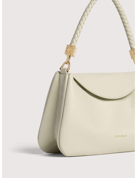 Borsa a mano in pelle con grana Coccinelle Tiggy Small – Eucalipto - foto 4