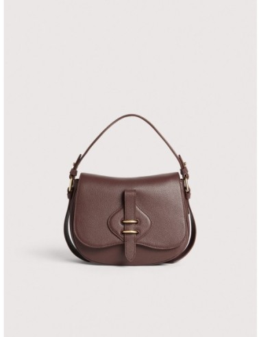Borsa a mano in pelle con micro grana Coccinelle Mavery Small – Berry - foto 1