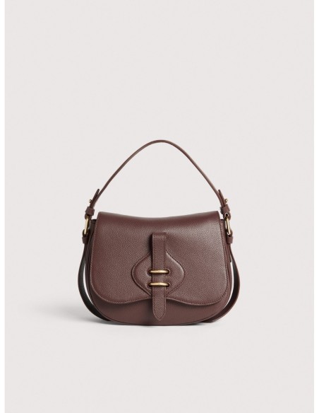 Borsa a mano in pelle con micro grana Coccinelle Mavery Small – Berry - foto 1