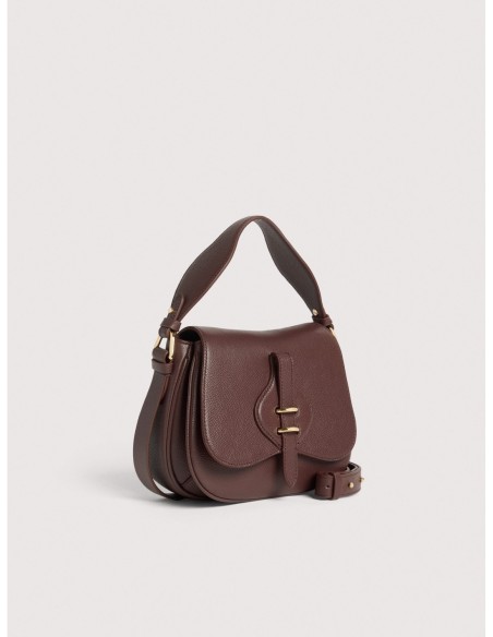Borsa a mano in pelle con micro grana Coccinelle Mavery Small – Berry - foto 2