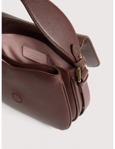 Borsa a mano in pelle con micro grana Coccinelle Mavery Small – Berry - foto 3