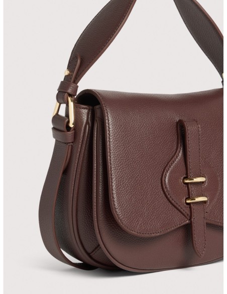 Borsa a mano in pelle con micro grana Coccinelle Mavery Small – Berry - foto 4