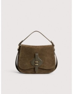 Borsa a mano in camoscio Coccinelle Mavery Medium – Fango - foto 1