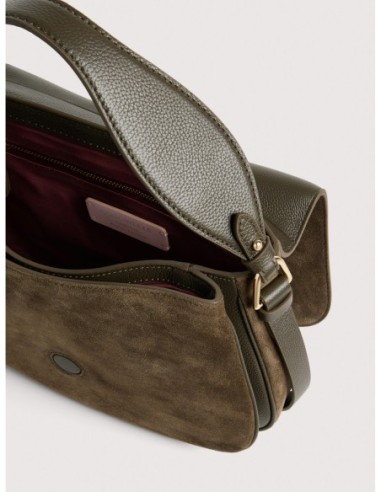 Borsa a mano in camoscio Coccinelle Mavery Medium – Fango - foto 3