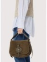 Borsa a mano in camoscio Coccinelle Mavery Medium – Fango Borsa a mano in camoscio Coccinelle Mavery Medium – Fango
