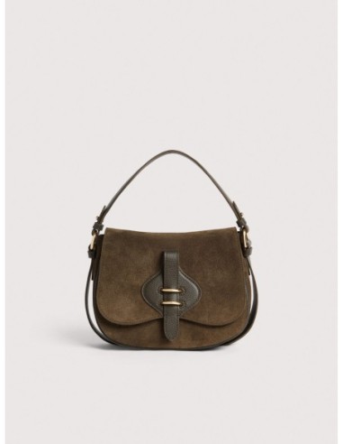Borsa a mano in camoscio Coccinelle Mavery Small – Fango - foto 1