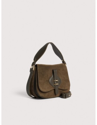 Borsa a mano in camoscio Coccinelle Mavery Small – Fango - foto 2