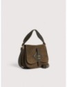 Borsa a mano in camoscio Coccinelle Mavery Small – Fango