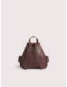 Zaino in pelle con grana Coccinelle Mavery Pocket Medium – Berry