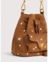 Borsa secchiello in camoscio ricamato Coccinelle Beat Generation Small – Cognac Borsa secchiello in camoscio ricamato Coccinelle Beat Generation Small – Cognac