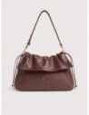 Borsa a spalla in pelle liscia Coccinelle Lidia Medium – Berry