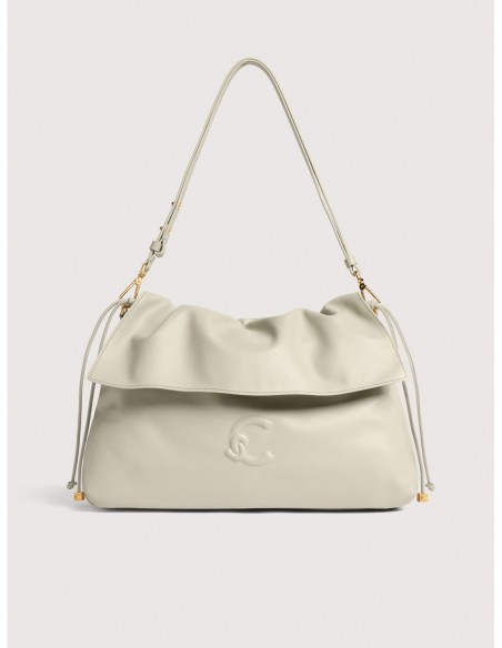 Borsa a spalla in pelle liscia Coccinelle Lidia Medium – Eucalipto - foto 1