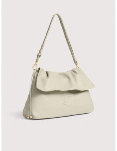 Borsa a spalla in pelle liscia Coccinelle Lidia Medium – Eucalipto - foto 1 2