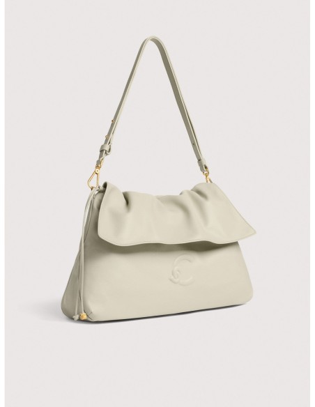 Borsa a spalla in pelle liscia Coccinelle Lidia Medium – Eucalipto - foto 2
