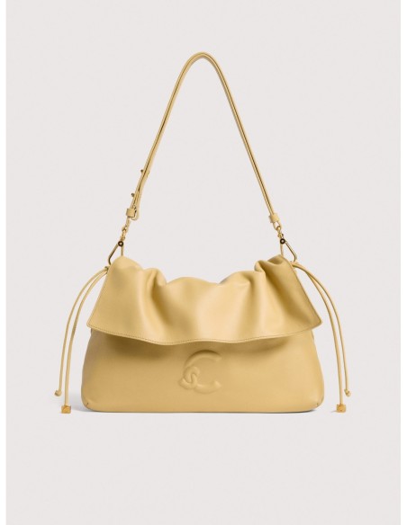 Borsa a spalla in pelle liscia Coccinelle Lidia Small – Honey - foto 1