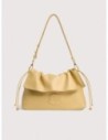 Borsa a spalla in pelle liscia Coccinelle Lidia Small – Honey